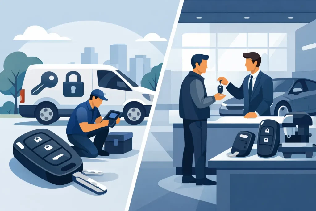 Mobile Locksmith vs Dealership Key Replacement
