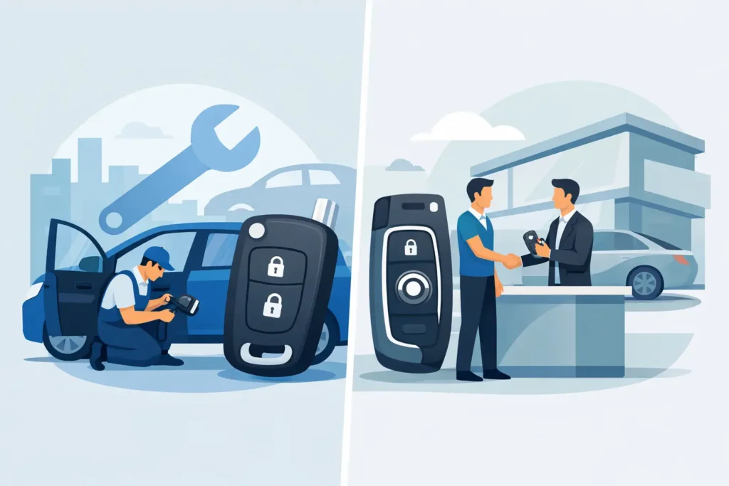 Car Locksmith vs Dealership Key Replacement