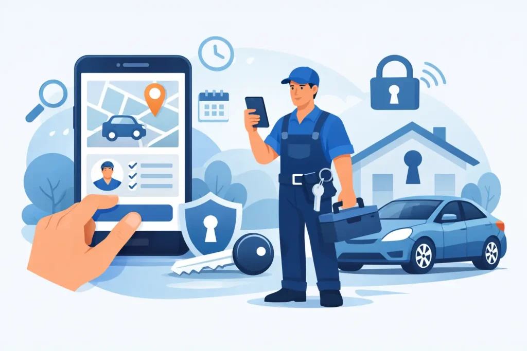How App Based Locksmith Booking Works Today